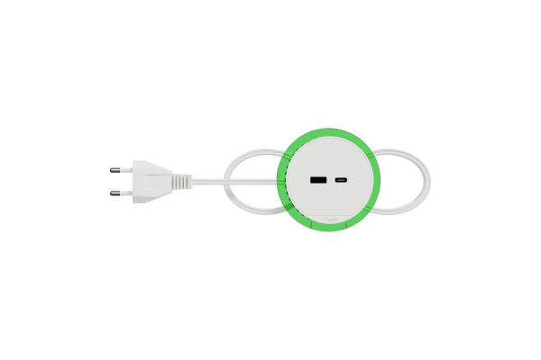 Розетка USB для зарядки в стіл, белий, Schneider Electric INS44008
