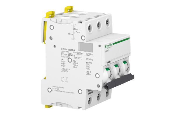 Автоматичний вимикач iC60N 3P 10A D Schneider Electric A9F75310
