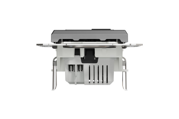 Розетка USB, 2 виходи, тип А+С 2,4А, Антрацит, Asfora EPH2700371