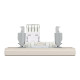 Розетка комп'ютерна, RJ45, кат.6, UTP, Кремова, Asfora EPH4700123