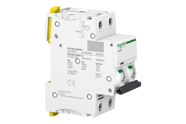 Автоматичний вимикач iC60N 2P 40A D Schneider Electric A9F75240