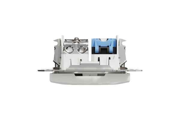 Комп'ютерна розетка RJ45+TV, кат. 6, неекр. UTP, Білий, Sedna Design SDD111469T