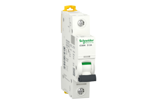 Автоматичний вимикач iC60N 1P 2A D Schneider Electric A9F75102