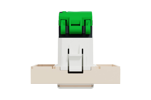 Розетка комп'ютерна RJ45, одинарна, кат.6 UTP, 2 модуля, бежевий, Unica NEW NU341544