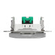 Комп'ютерна розетка RJ45, кат. 5e, неекр. UTP, Алюміній, Sedna Design SDD113451