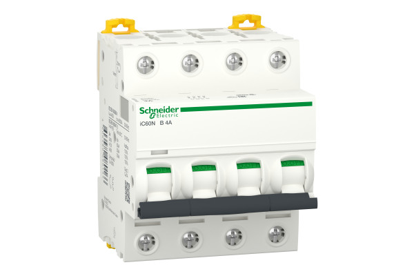 Автоматичний вимикач iC60N 4P 4A B Schneider Electric A9F73404