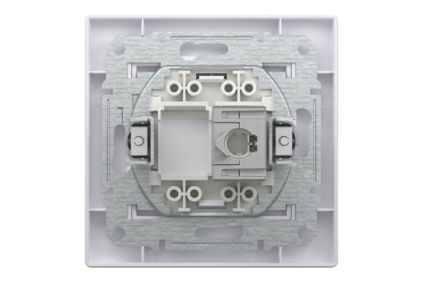 Розетка комп'ютерна, RJ45, кат.5е, STP, Біла, Asfora EPH5000121