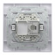 Розетка комп'ютерна, RJ45, кат.5е, STP, Біла, Asfora EPH5000121
