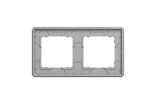 Рамка 2-постова, Біле скло, Sedna Elements SDD360802