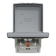 Розетка з заземленням, з кришкою та шторками, IP44, Сталь, Asfora, EPH3100362