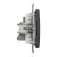 Розетка TV кінцева, 4дБ, Чорний, Sedna Design SDD114471