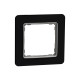 Рамка 1-постова, Чорне скло, Sedna Elements SDD361801