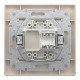 Розетка комп'ютерна, RJ45, кат.6, UTP, Кремова, Asfora EPH4700123
