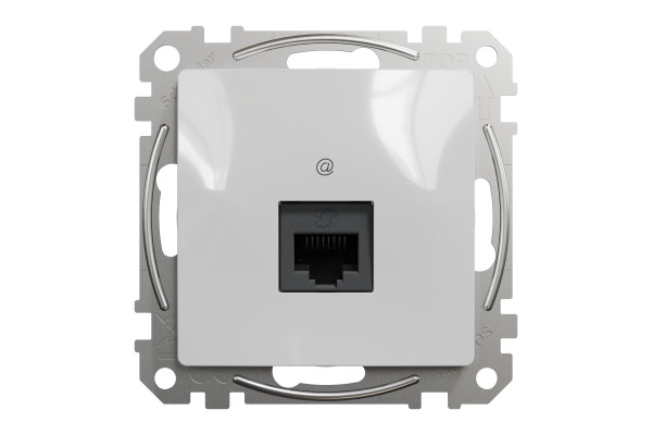 Комп'ютерна розетка RJ45, кат. 5e, неекр. UTP, Алюміній, Sedna Design SDD113451