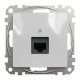 Комп'ютерна розетка RJ45, кат. 5e, неекр. UTP, Алюміній, Sedna Design SDD113451