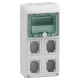 Щит MUREVA для промислових роз'ємів, 460х236х160, 8мод. Schneider Electric 13179