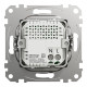 Розетка USB подвійна А+C, 2.4А, 230В, Алюміній, Sedna Design SDD113402