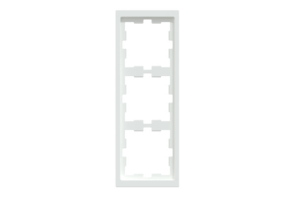 Рамка 3 постова, Білий лотос, пластик, D-Life Merten MTN4030-6535