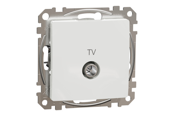 Розетка TV кінцева, 4дБ, Білий, Sedna Design SDD111471