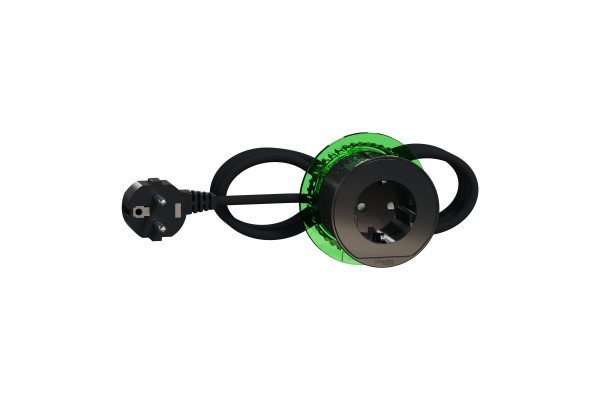 Розетка в стіл 220в, антрацит, Schneider Electric INS44001