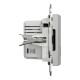 Розетка USB, 2 виходи, тип А+С 2,4А, Алюміній, Asfora EPH2700361