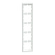 Рамка 5 постова, Білий лотос, пластик, D-Life Merten MTN4050-6535