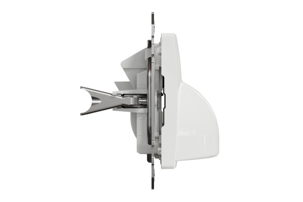 Розетка кабельна, 25А-250В, Білий, Sedna Design SDD111903