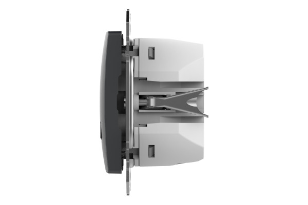 USB розетка A+C, 3 A, 45 Вт, Антрацит Sedna Design SDD114404