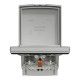 Розетка з заземленням, з кришкою та шторками, IP44, Алюміній, Asfora, EPH3100361