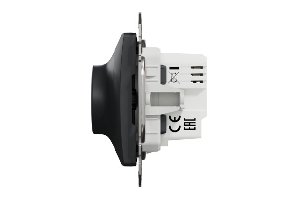 Світлорегулятор поворотний LED, 230В, 100Вт, Чорний, Sedna Design SDD114502
