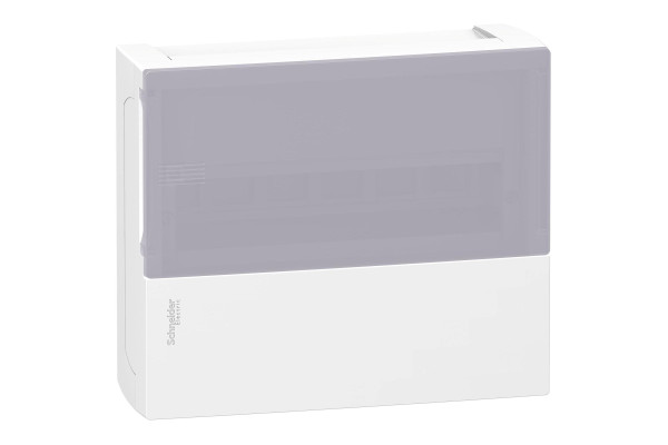 Щит MINI PRAGMA 1ряд/12 модулів, навісний, димчасті дверцята Schneider Electric MIP12112T