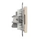 Розетка TV кінцева, 4дБ, Бежевий, Sedna Design SDD112471