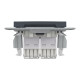 Розетка комп'ютерна, RJ45, кат.6, UTP, подвійна, Антрацит, Asfora, EPH4800171