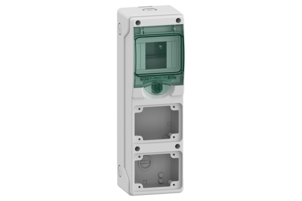 Щит MUREVA для промислових роз'ємів, 310х98х98, 4мод. Schneider Electric 13176