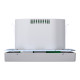 Розетка силова 2К+З, 16А, з USB 3A, тип А+C, гвинт.затиск, шторки, Нержавіюча сталь, пластик, D-Life Merten MTN2367-6036