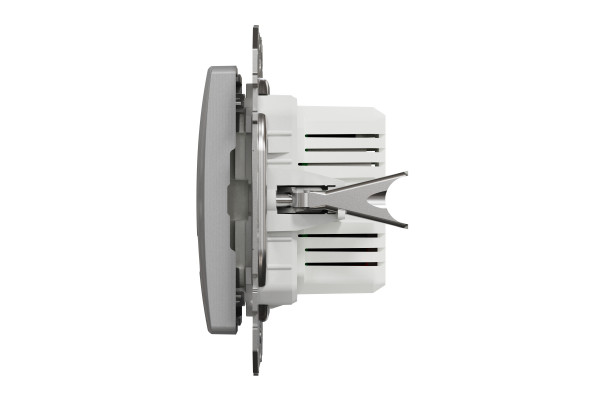 Розетка USB подвійна А+C, 2.4А, 230В, Алюміній, Sedna Design SDD113402