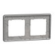 Рамка 2-постова, Чорне скло, Sedna Elements SDD361802