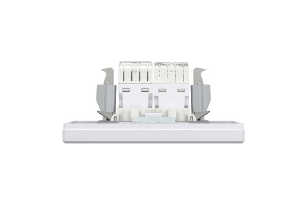РОЗЕТКА КОМП'ЮТЕРНА RJ45 КАТ. 5Е І ТЕЛЕФОННА РОЗЕТКА RJ12 БІЛА ASFORA, EPH4900121