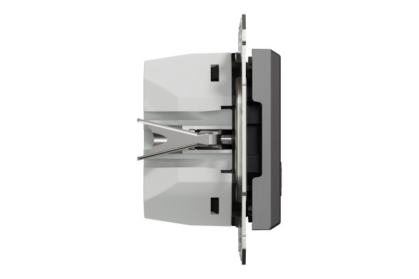 USB розетка А+С, 3 А, 45 Вт, антрацит, EPH2700471