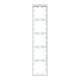 Рамка 5 постова, Білий лотос, пластик, D-Life Merten MTN4050-6535