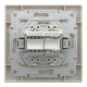РОЗЕТКА КОМП'ЮТЕРНА RJ45 КАТ. 5Е І ТЕЛЕФОННА РОЗЕТКА RJ12 КРЕМ ASFORA, EPH4900123