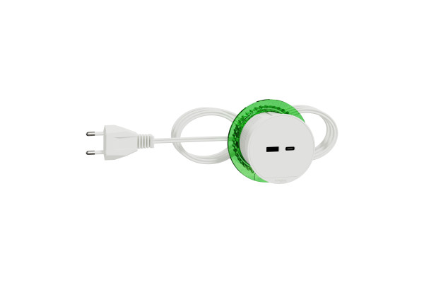 Розетка USB для зарядки в стіл, белий, Schneider Electric INS44008