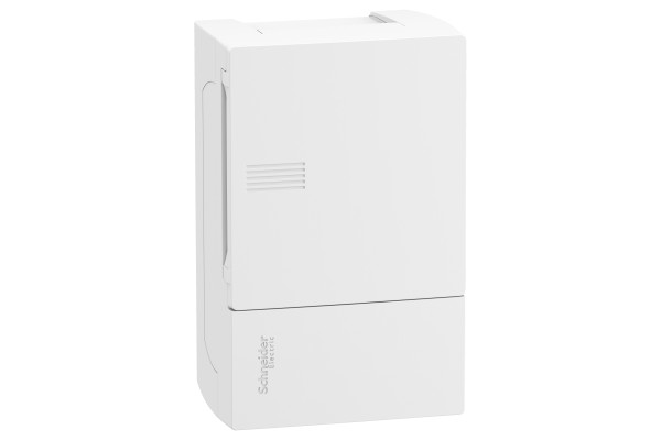 Щит MINI PRAGMA 1ряд/4 модуля, навісний, білі дверцята Schneider Electric MIP12104