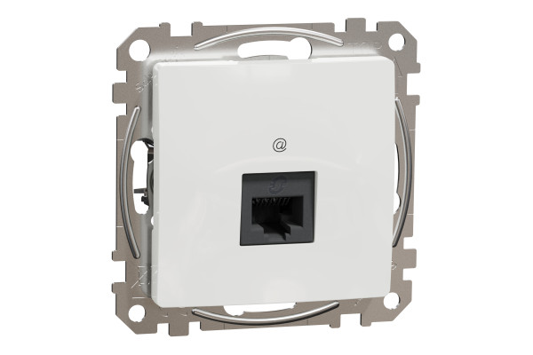 Комп'ютерна розетка RJ45, кат. 5e, неекр. UTP, Білий, Sedna Design SDD111451