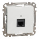 Комп'ютерна розетка RJ45, кат. 5e, неекр. UTP, Білий, Sedna Design SDD111451