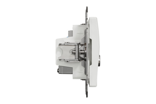 Комп'ютерна розетка RJ45+TV, кат. 6, неекр. UTP, Білий, Sedna Design SDD111469T