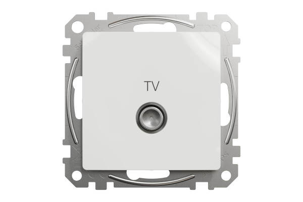 Розетка TV кінцева, 4дБ, Білий, Sedna Design SDD111471