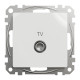 Розетка TV кінцева, 4дБ, Білий, Sedna Design SDD111471