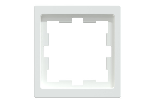 Рамка 1 постова, Білий лотос, пластик, D-Life Merten MTN4010-6535