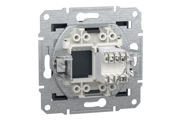 Розетка комп'ютерна, RJ45, кат.5е, STP, Антрацит, Asfora, EPH5000171